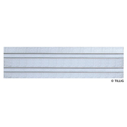 Tillig AKTION 87516 - Straßenbahn Gleis gerade zweispurig 316,8 mm - Pflastersteinstruktur Tillig AKTION 87516 - Straßenbahn Gleis gerade zweispurig 316,8 mm - Pflastersteinstruktur